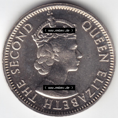 Münzen aus Afrika Mauritius Umlaufmünze 1965-1978, 0,50 Halbe Rupie 1978 (2) Sammlung