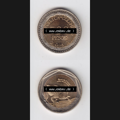 Münzen aus Amerika Kolumbien / Columbia Umlaufmünze 2012, 500 Pesos (4) Sammlung