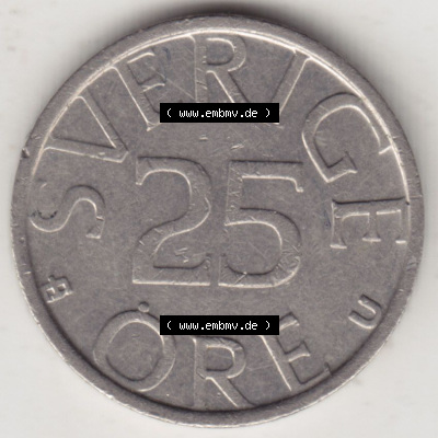 Münzen Schweden / Sverige Eurovorläufer, Umlaufmünze vor Euroeinführung 1976-1984, 25 Öre 1978 (2) Sammlung