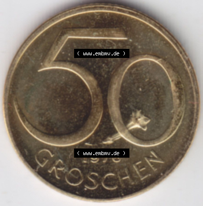 Münzen Österreich / Austria Eurovorläufer, Umlaufmünze vor Euroeinführung 1959-2001, 50 Groschen 1976 (2) Sammlung