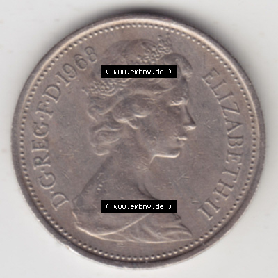 Münzen Großbritannien Eurovorläufer, Umlaufmünze vor Euroeinführung 1968-1981, New Pence (2) Sammlung