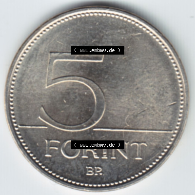 Münzen Ungarn / Magyarország Eurovorläufer, Umlaufmünze vor Euroeinführung 1992-2011, 5 Forint 2003 (2) Sammlung