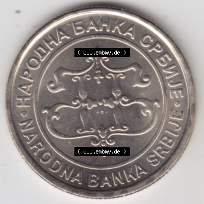Münzen Serbien Eurovorläufer, Umlaufmünze vor Euroeinführung 2003-2003, 20 Dinara (1) Sammlung