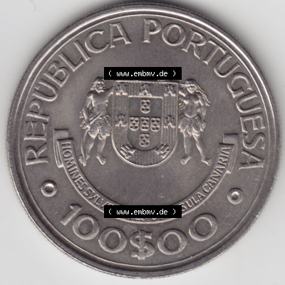Münzen Portugal Eurovorläufer, Sondermünze vor Euroeinführung 1989-1989, 100 Escudos Ilhas Canarias (1) Sammlung