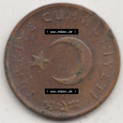 Münzen Türkei / Türkiye Eurovorläufer, Umlaufmünze vor Euroeinführung 1963-1974, 1 Kurus 1970 (1) Sammlung