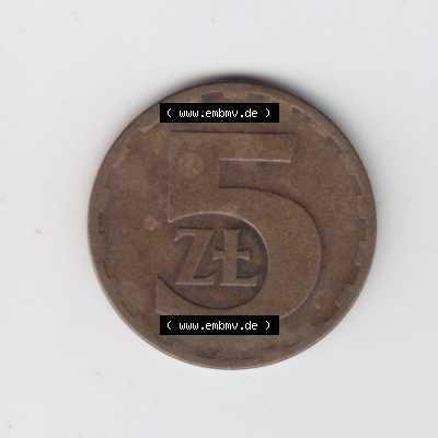 Münzen Polen / Polska Eurovorläufer, Umlaufmünze vor Euroeinführung 1975-1985, 5 Zlotych 1976 (2) Sammlung
