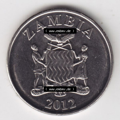 Münzen aus Afrika Sambia / Zambia Umlaufmünze 2012-2017, 5 Ngwee 2012 (2) Sammlung