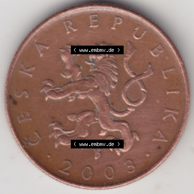 Münzen Tschechische Republik / Tschechin Eurovorläufer, Umlaufmünze vor Euroeinführung 1993-Heute, 10 Kronen 2003 (1) Sammlung