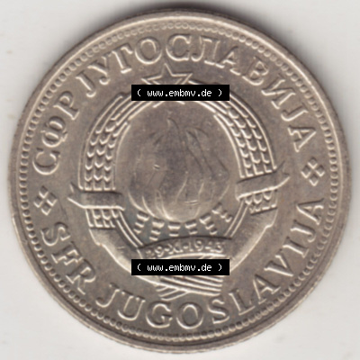 Münzen Jugoslawien (Land wurde 2003 aufgelöst), Umlaufmünze 1971-1981, 2 Dinar 1981 (1) Sammlung
