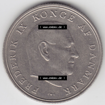 Münzen Dänemark / Danmark Eurovorläufer, Umlaufmünze vor Euroeinführung 1962, 1 Krone (2) Sammlung
