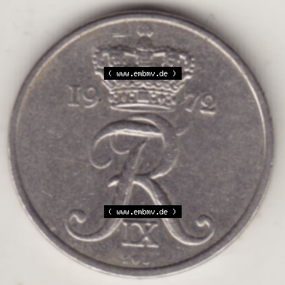 Münzen Dänemark / Danmark Eurovorläufer, Umlaufmünze vor Euroeinführung 1960-1972, 10 Öre 1972 (1) Sammlung