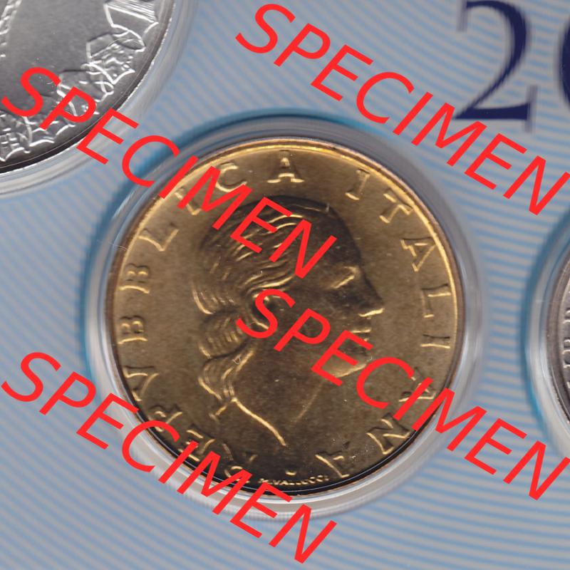 Münzen Italien / Italia Eurovorläufer, Umlaufmünze vor Euroeinführung 1977-2001, 200 Lire, Zahnrad 2001 (1) Sammlung