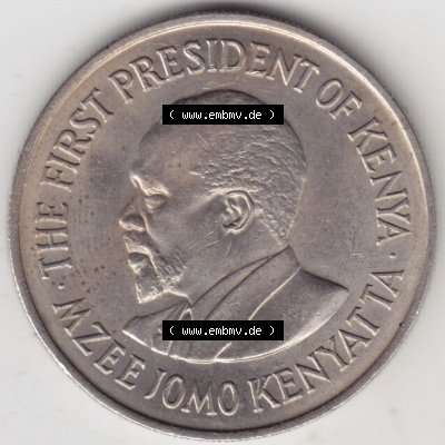 Münzen aus Afrika Kenia / Kenya Umlaufmünze 1969-1978, 1 One Shilling, Schilling 1971 (2) Sammlung