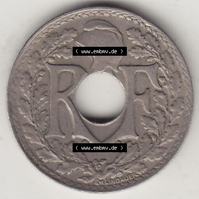 Münzen Frankreich Eurovorläufer, Umlaufmünze vor Euroeinführung 1917-1938, 10 Centimes, 10 CMES EGALITÉ FRATERNITÉ LIBERTÉ... Sammlung