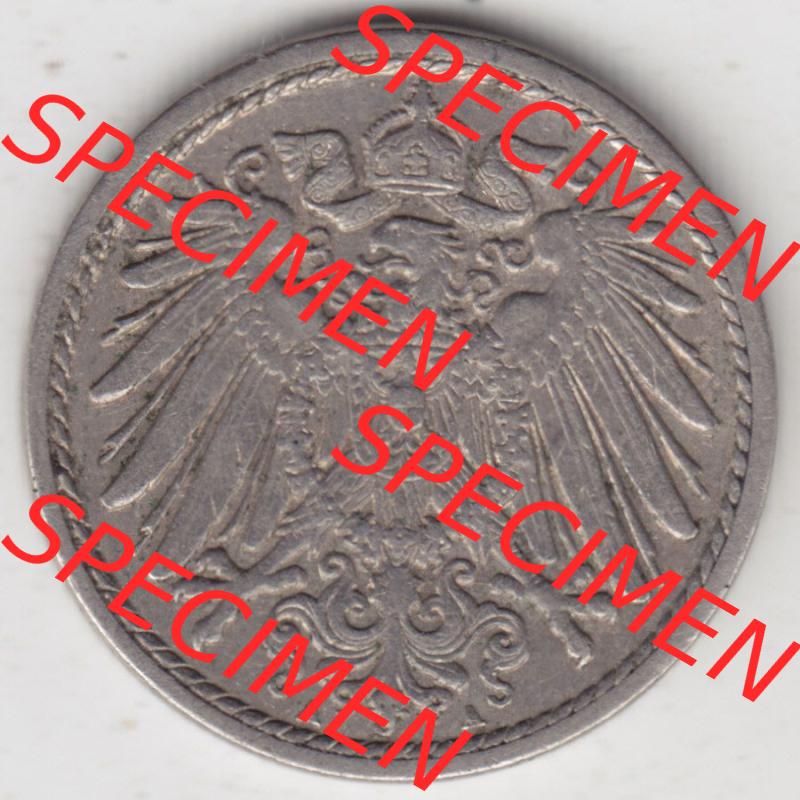 Münzen Deutschland 1871-1918 Kaiserreich 1890-1915, 5 Pfennig A, 1908 I. (2) Sammlung