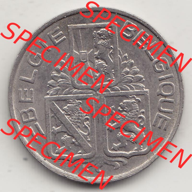 Alte Münzen KMS Belgien, Kursmünzensatz - Zusammenstellung 1938-1940, mit Münze 1939-1940, 1 FR, Franken, BELGIE - BELGIQUE 1940-1. Vorderseite der belgischen... Sammlung