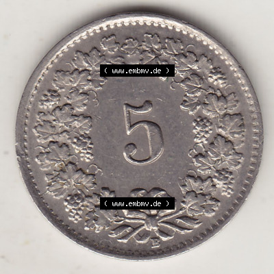 Münzen Schweiz Eurovorläufer, Umlaufmünze 1879-1980, 5 Rappen 1944 (Stück 2) Helvetica (2) Sammlung