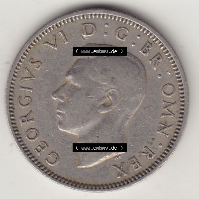 Münzen Großbritannien Eurovorläufer, Umlaufmünze vor Euroeinführung 1949-1951, 1 One Schilling - Shilling, 1949-1 Stehender Löwe auf Krone. Vorderseite... Sammlung