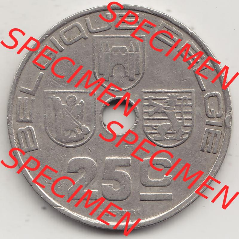 Alte Münzen KMS Belgien, Kursmünzensatz - Zusammenstellung 1938-1940, mit Münze 1938-1939, 25 C, Centime, BELGIQUE - BELGIE 1938-1. Vorderseite der belgischen... Sammlung