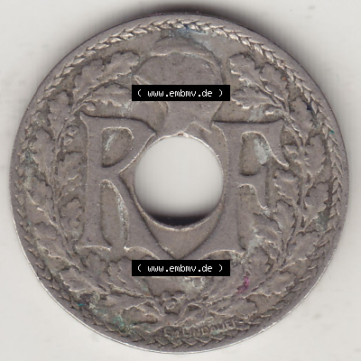 Vorderseite einer 10 Cmes / Centimes / Cent Münze aus Frankreich Sammlung