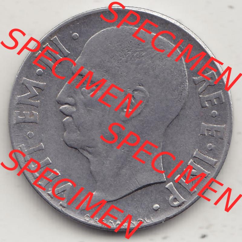 Münzen Italien / Italia Eurovorläufer, Umlaufmünze vor Euroeinführung 1939-1943, 20 C. Centesimi, Cent 1941-1. Vorderseite einer Münze aus Italien... Sammlung