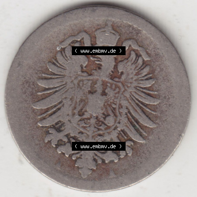 Münzen Deutschland 1871-1918 Kaiserreich 1874-1889, 5 Pfennig A, 1875 (2) Sammlung