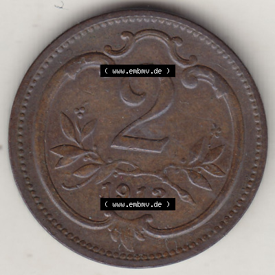 Münzen Österreich / Austria Eurovorläufer, Umlaufmünze vor Euroeinführung 1892-1915, 2 Heller 1913 (2) Sammlung