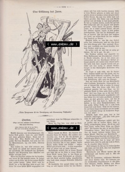 Der wahre Jacob 1908 Satire im deutschen Kaiserreich Nr. 561, 5692, Die Erklährung des Zaren (1) Sammlung