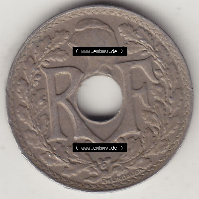 Frankreich 10 CMES EGALITÉ FRATERNITÉ LIBERTÉ 1923 (Stück 1) Sammlung