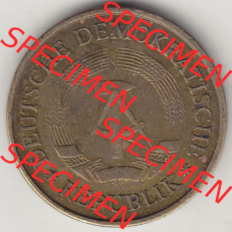 Münzen Deutschland DDR 1969-1990, 20 Pfennig 1969-5, DDR-Telefonmünze. Vorderseite einer 20 Pfennig Münze / Umlaufmünze in der DDR auch als Telefonmünze... Sammlung