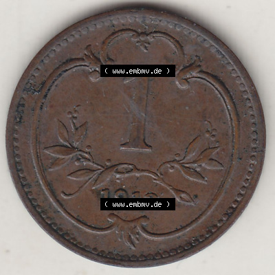 Münzen Österreich / Austria Eurovorläufer, Umlaufmünze vor Euroeinführung 1892-1916, 1 Heller 1913 (2) Sammlung