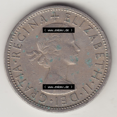 Münzen Großbritannien Eurovorläufer, Umlaufmünze vor Euroeinführung 1954-1970, 2 Schilling - Shillings 1966 (Stück 2). Vorderseite... Sammlung