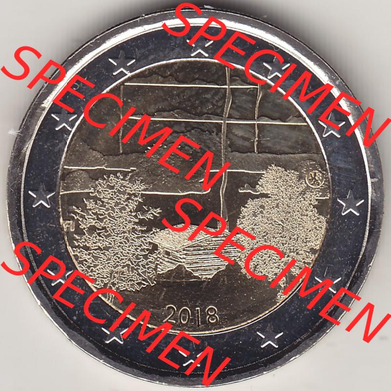 Münzen Euromünzen 2018 Finnland 2018-2018, 2 Euro Finnische Sauna-Kultur, Sauna in Finnland. 2 Euro Gedenkmünze, gültiges Zahlungsmittel in allen Eurostaaten... Sammlung