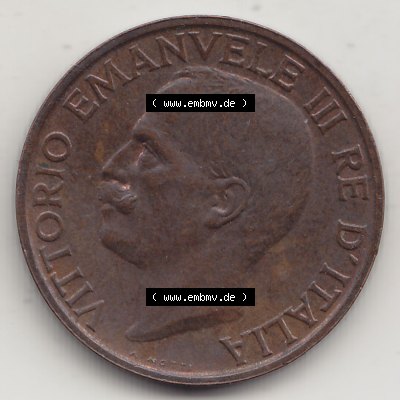 Münzen Italien / Italia Eurovorläufer, Umlaufmünze vor Euroeinführung 1919-1937, 10 Centesimi, Cent, Viktor Emanuel III. A. MOTTI RE DITALIA... Sammlung