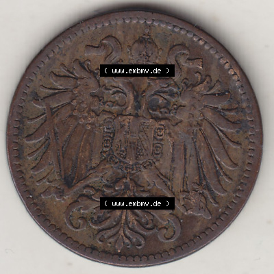 Münzen Österreich / Austria Eurovorläufer, Umlaufmünze vor Euroeinführung 1892-1915, 2 Heller 1908 (1) Sammlung