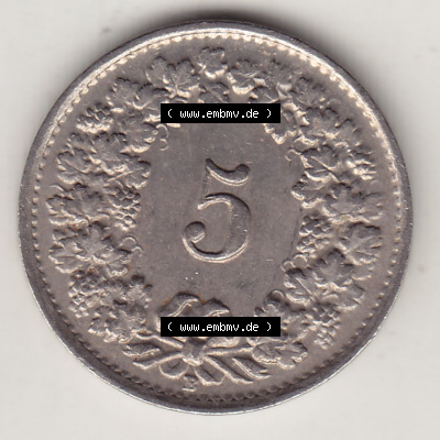 Münzen Schweiz Eurovorläufer, Umlaufmünze 1879-1980, 5 Rappen 1948 (Stück 2) Helvetica (2) Sammlung