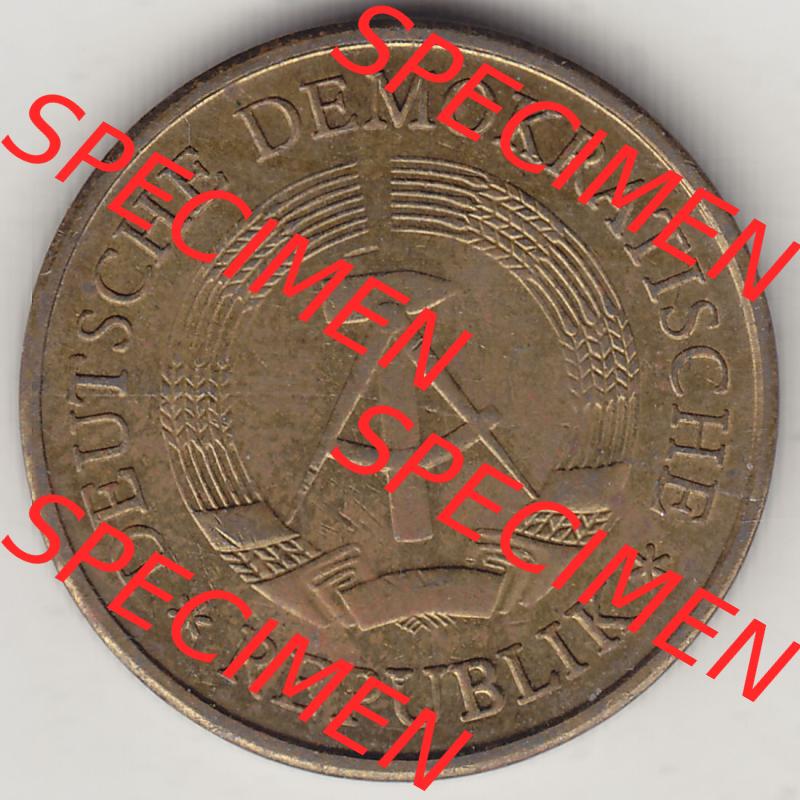 Münzen Deutschland DDR 1969-1990, 20 Pfennig 1969-3, DDR-Telefonmünze. Vorderseite einer 20 Pfennig Münze / Umlaufmünze in der DDR auch als Telefonmünze... Sammlung