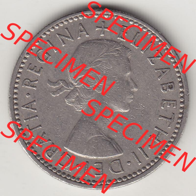 Münzen Großbritannien Eurovorläufer, Umlaufmünze vor Euroeinführung 1954-1970, 1 Schilling - Shilling, 1957-2 Wappen mit 3 Löwen. Vorderseite einer... Sammlung