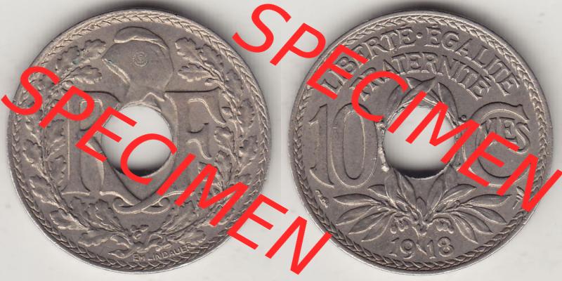 Münzen Frankreich Eurovorläufer, Umlaufmünze vor Euroeinführung 1917-1938, 10 Centimes, RF - Frankreich 10 CMES EGALITÉ FRATERNITÉ LIBERTÉ 1918-1.... Sammlung