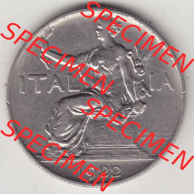 Münzen Italien / Italia Eurovorläufer, Umlaufmünze vor Euroeinführung 1922-1935, 1 Lire, Lira, A MOTTI INC G ROMAGNOLI ITALIA 1922-1. Vorderseite... Sammlung