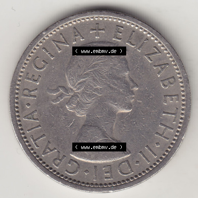 Münzen Großbritannien Eurovorläufer, Umlaufmünze vor Euroeinführung 1954-1970, 2 Schilling - Shillings 1966 (Stück 4). Vorderseite... Sammlung