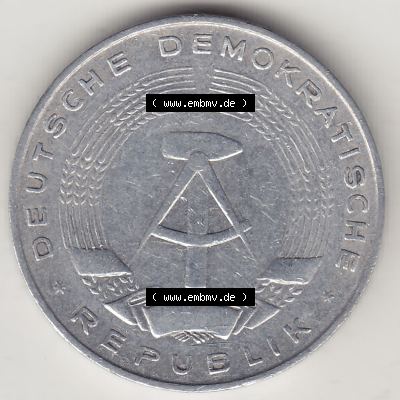 Münzen Deutschland DDR 1956-1963, A 1 Deutsche Mark 1962-3. Vorderseite einer 1 Mark Münze / Umlaufmünze aus Deutschland der ehemaligen DDR in Europa als Digitales Bild... Sammlung