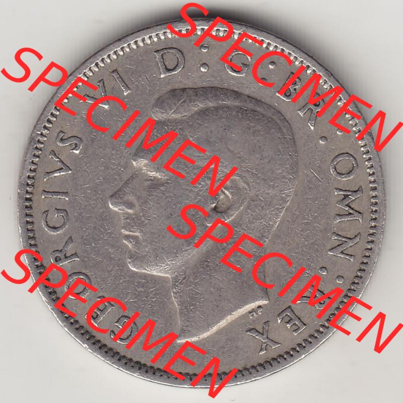 Münzen Großbritannien Eurovorläufer, Umlaufmünze vor Euroeinführung 1947-1948, 2 Schilling - Shillings 1948-1. Vorderseite einer Münze aus Großbritannien... Sammlung