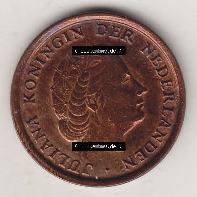 Münzen Niederlande / Netherlands Eurovorläufer, Umlaufmünze vor Euroeinführung 1950-1980, 1 Cent 1968 (1) Sammlung