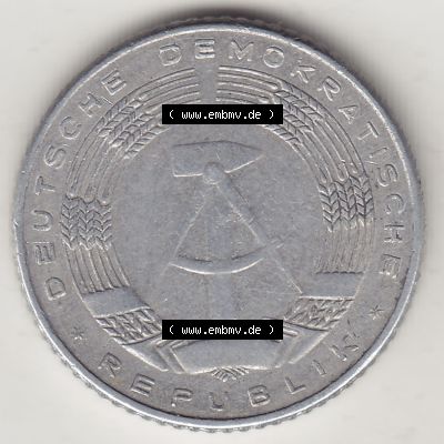 Münzen Deutschland DDR 1958-1990, A 50 Pfennig 1971-3 der DDR-Mark. Vorderseite einer 50 Pfennig Münze / Umlaufmünze aus Deutschland der ehemaligen DDR in Europa als Digitales... Sammlung