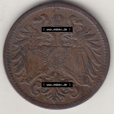 Münzen Österreich / Austria Eurovorläufer, Umlaufmünze vor Euroeinführung 1892-1915, 2 Heller 1913 (1) Sammlung