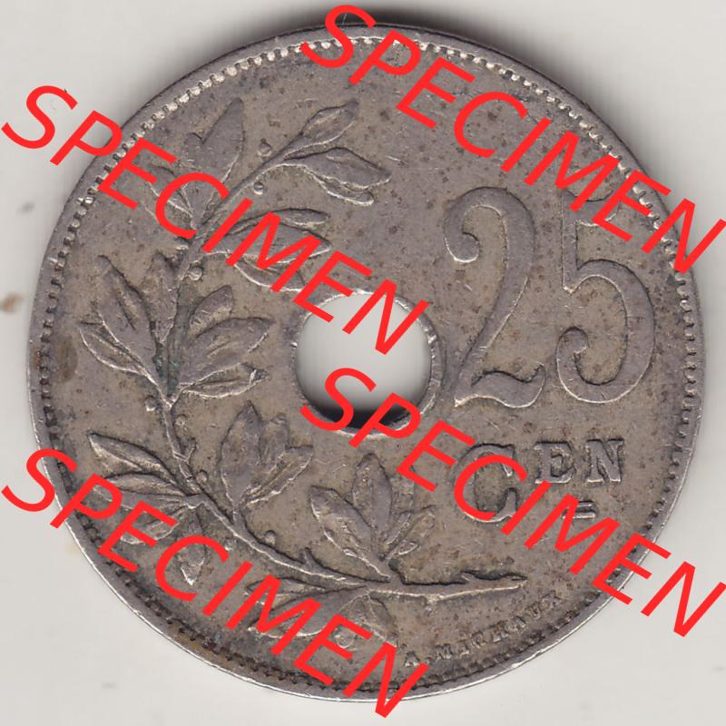 Münzen Belgien Eurovorläufer, Umlaufmünze vor Euroeinführung 1910-1929, 25 Centime - KONINKRIJK BELGIË 1921 (2) Sammlung