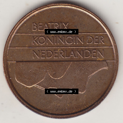 Münzen Niederlande / Netherlands Eurovorläufer, Umlaufmünze vor Euroeinführung 1982-2001, 5 Ct Cent 1991 (Stück 3) Königin... Sammlung