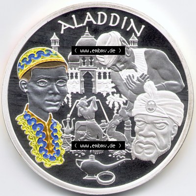 Münzen Euromünzen 2004, Silbermünzen Frankreich 1,50 Euro Europäische Märchen FR 2004 Aladin (1) Sammlung