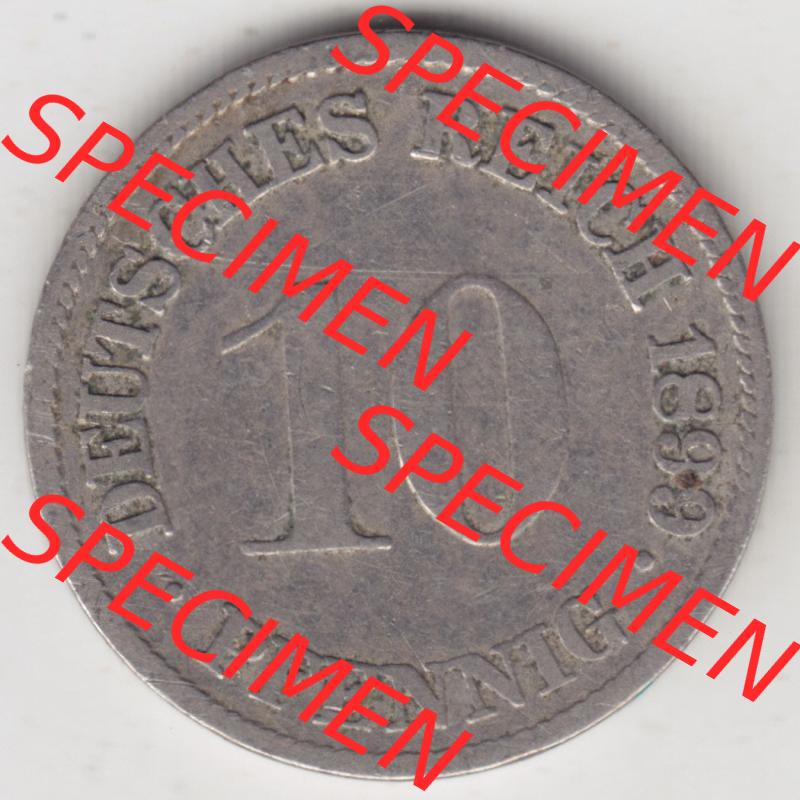 Münzen Deutschland 1871-1918 Kaiserreich 1890-1916, 10 Pfennig G, 1899 (1) Sammlung